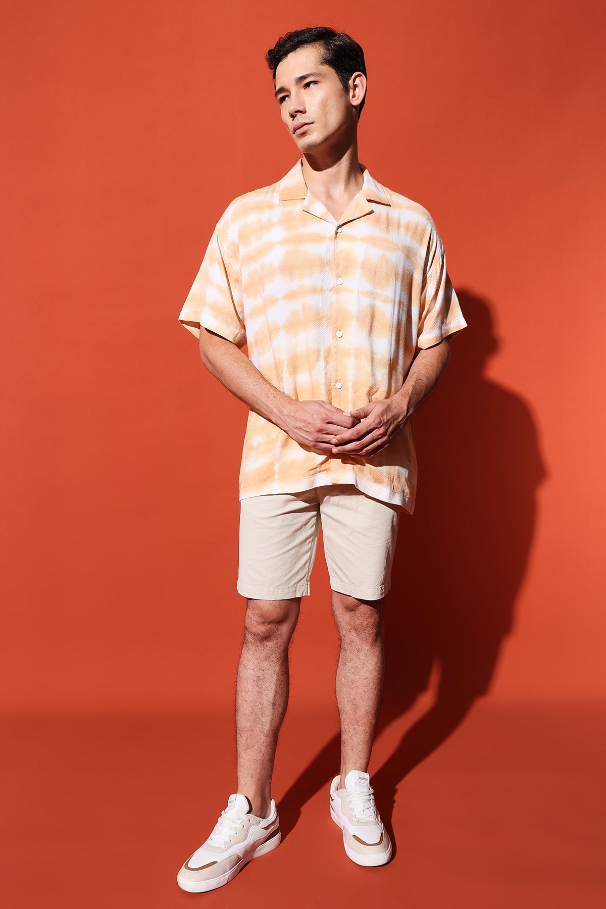 The Zayva Jacquard Cuban Shirt - Tie Dye